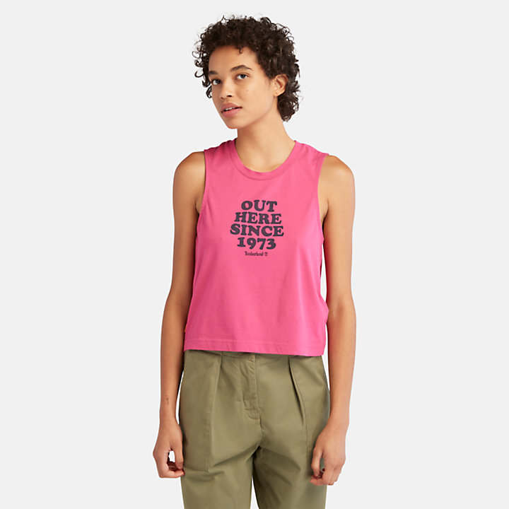 Out Here Vest Top for Women in Pink-