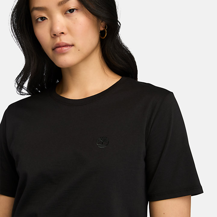 Dunstan T-shirt voor dames in zwart-
