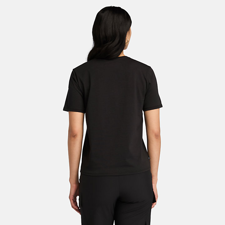 T-shirt Dunstan pour femme en noir-