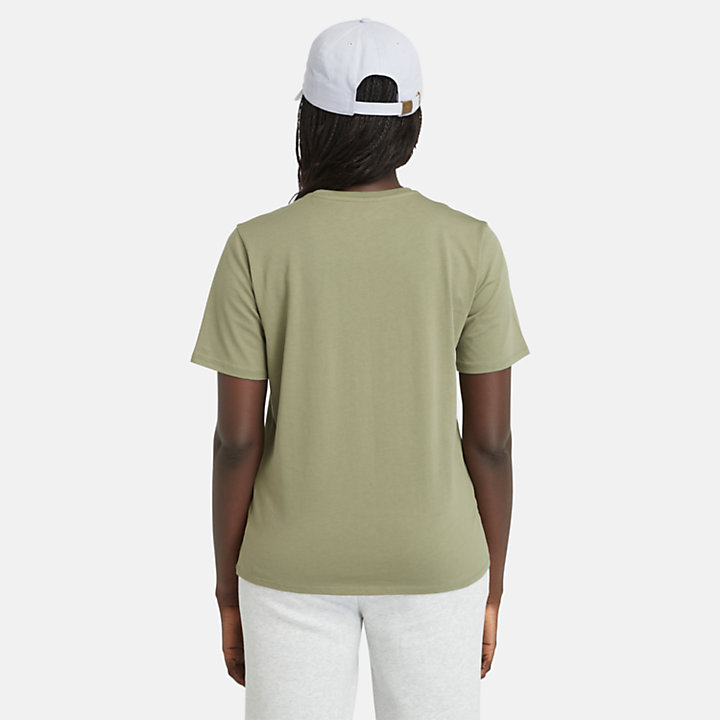 Dunstan T-shirt voor dames in groen-