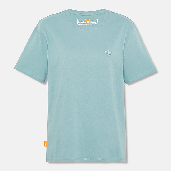 T-shirt Exeter River para Mulher em azul-petróleo