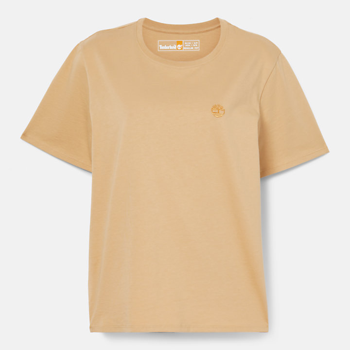 T-shirt Dunstan da Donna in marrone chiaro-
