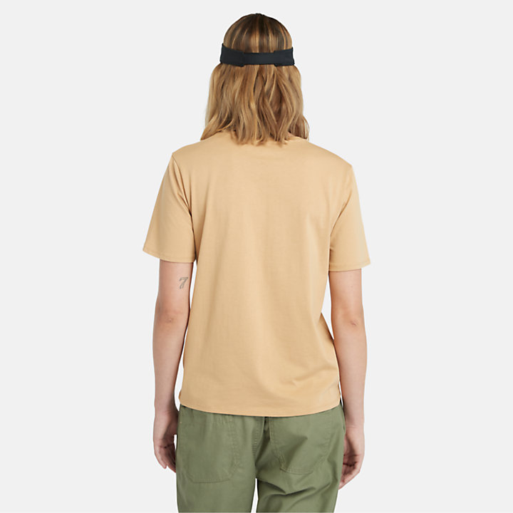 Camiseta Dunstan para mujer en marrón claro-
