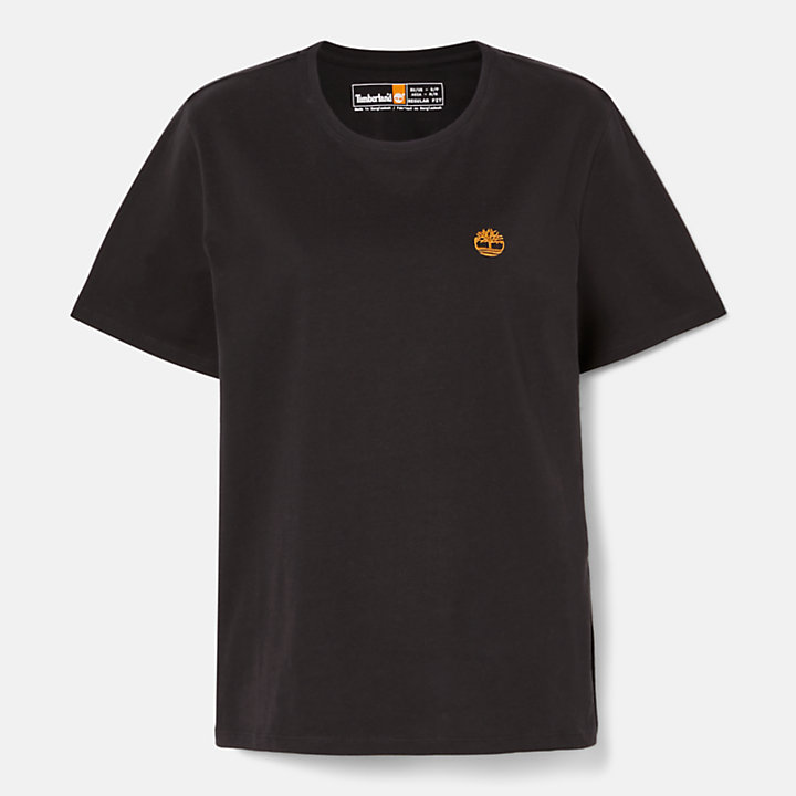 T-shirt Exeter River da Donna in colore nero-