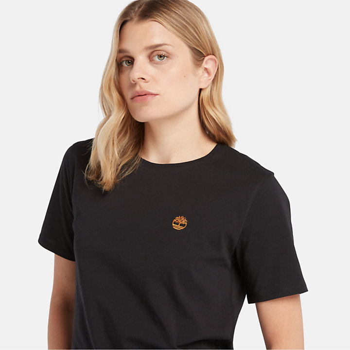 Exeter River T-shirt voor dames in zwart-
