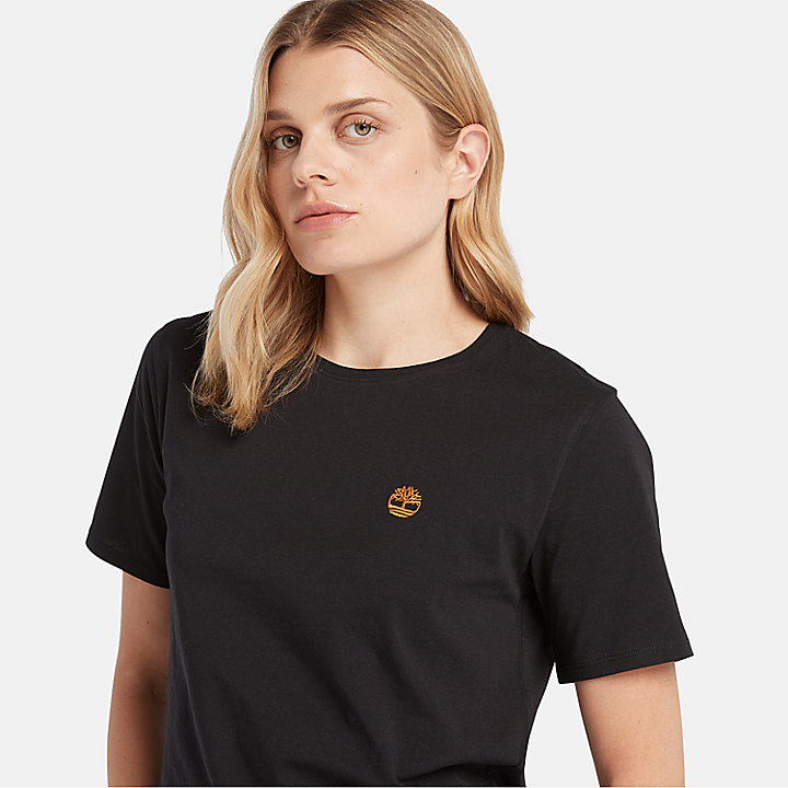 Camiseta Exeter River para mujer en negro