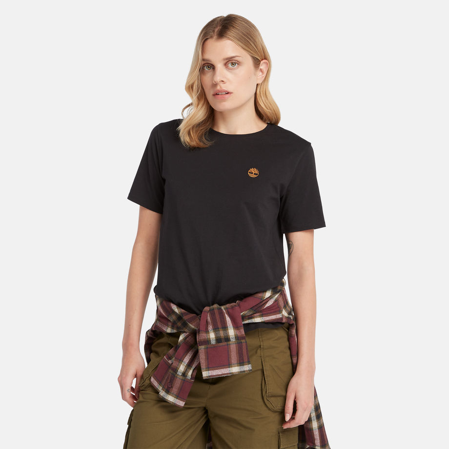 Timberland Exeter River T-shirt For Women In Black Black, Size S
