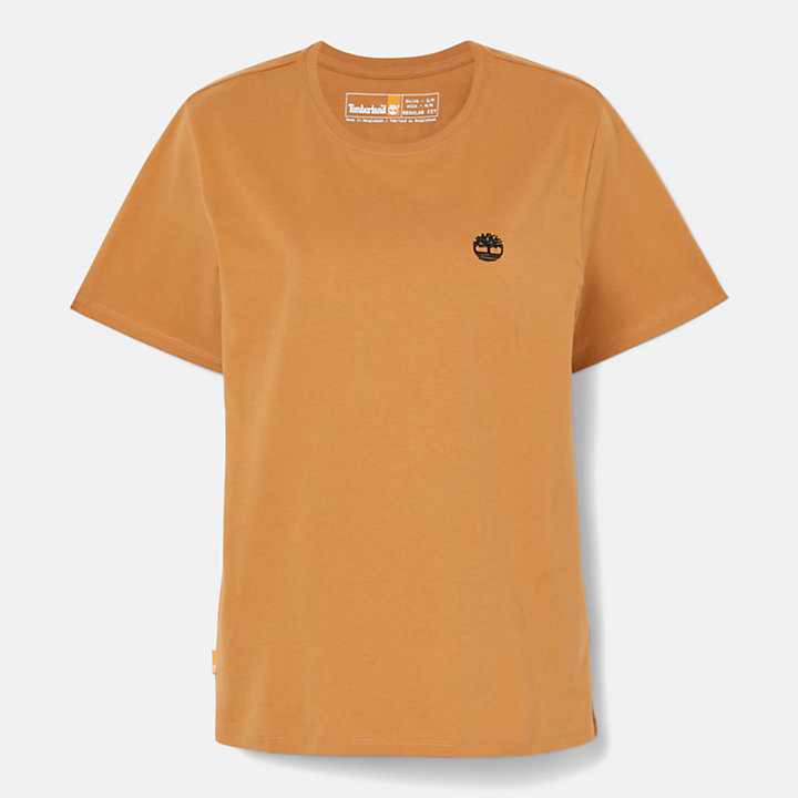 Exeter River T-Shirt for Women in Dark Yellow-