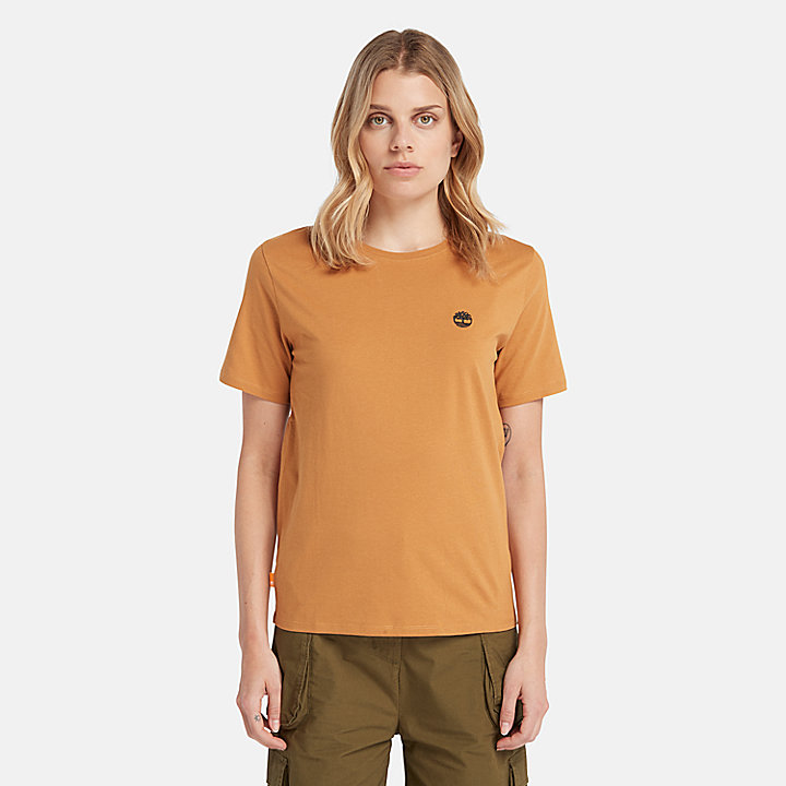 T-shirt Exeter River da Donna in giallo scuro