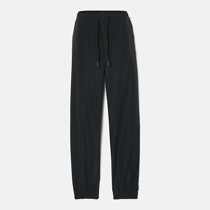 Woven Jogger Trousers for Women in Black-