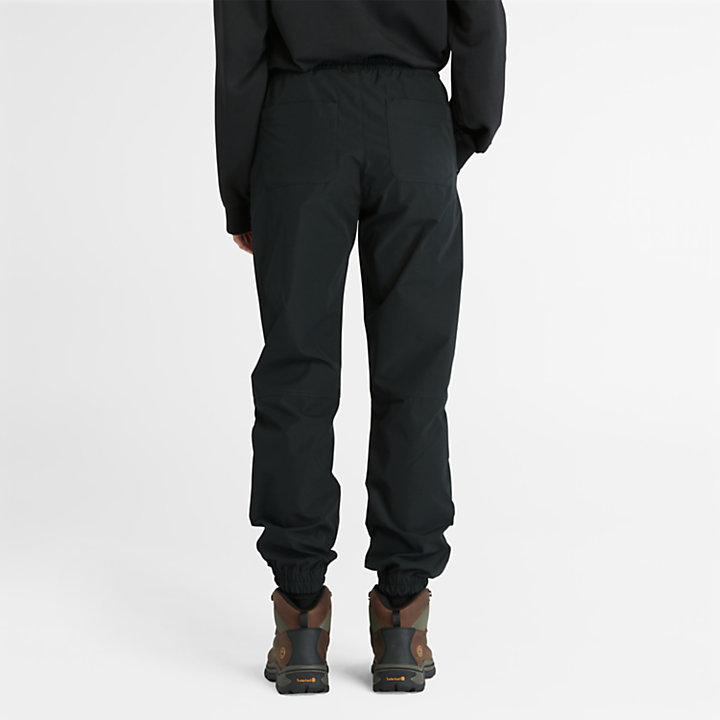 Woven Jogger Trousers for Women in Black-