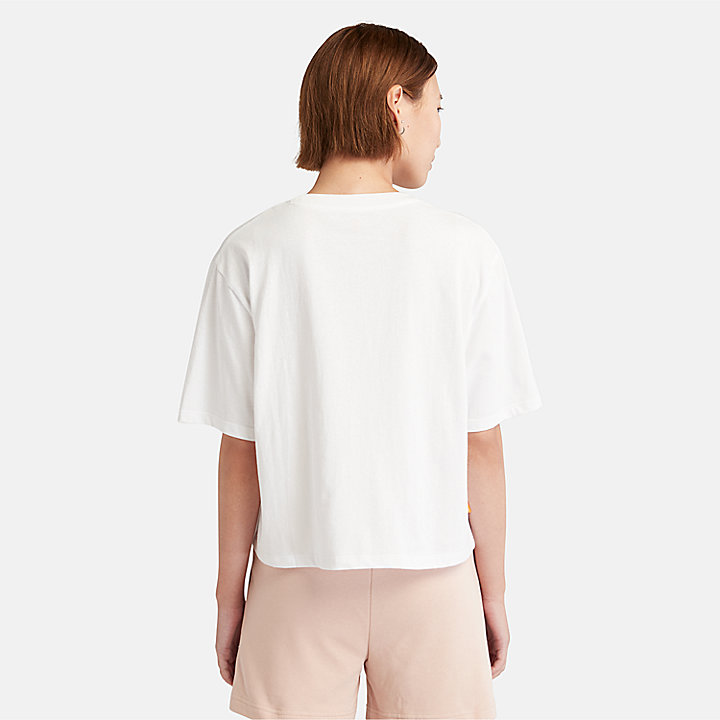 T-shirt com Logótipo Seasonal para Mulher em branco