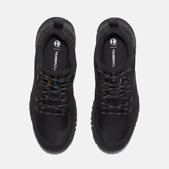 Zapatillas impermeables de senderismo de caña baja con cierre de cordones Motion Scramble para hombre en negro-
