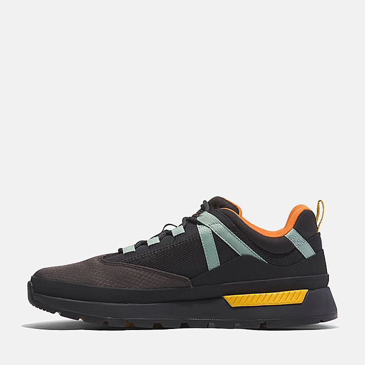 Euro Trekker Lace-Up Low Trainer for Men in Black/Yellow