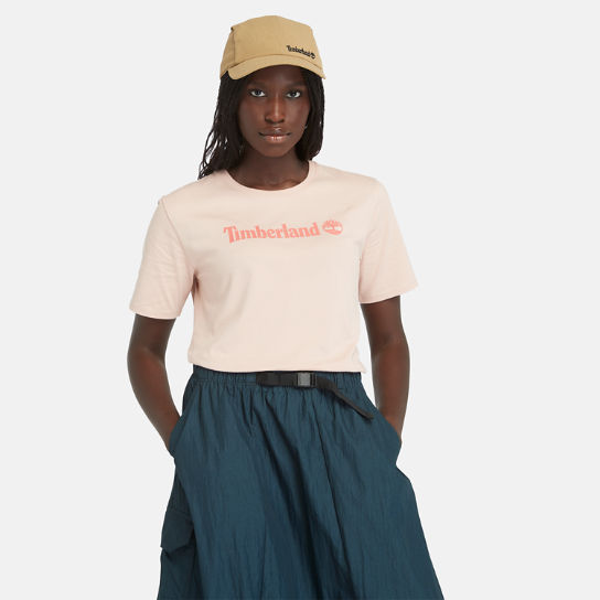 Logo T-Shirt for Women in Pink | Timberland