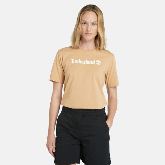 T-shirt à logo pour femme en jaune | Timberland