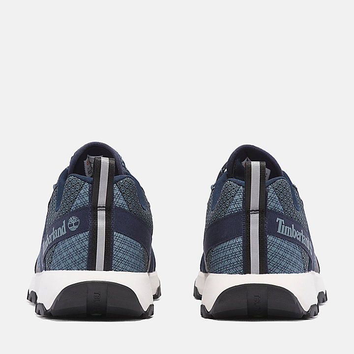 Winsor Trail Lage Sneaker met veters voor heren in blauw