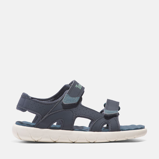 Perkins Row 2-Strap Sandal for Youth in Dark Blue | Timberland
