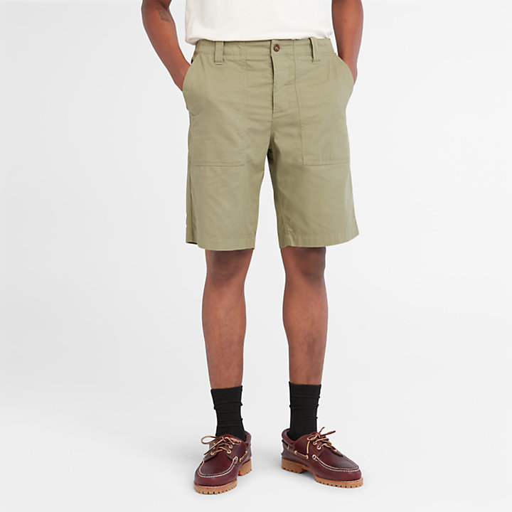 Fatigue Shorts for Men in Green-