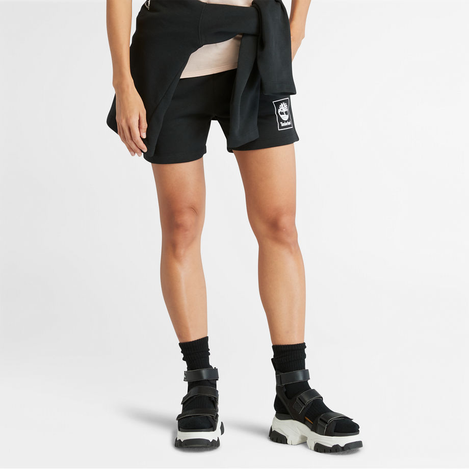 Timberland Logo Pack Jogging-shorts Für Damen In Schwarz Schwarz