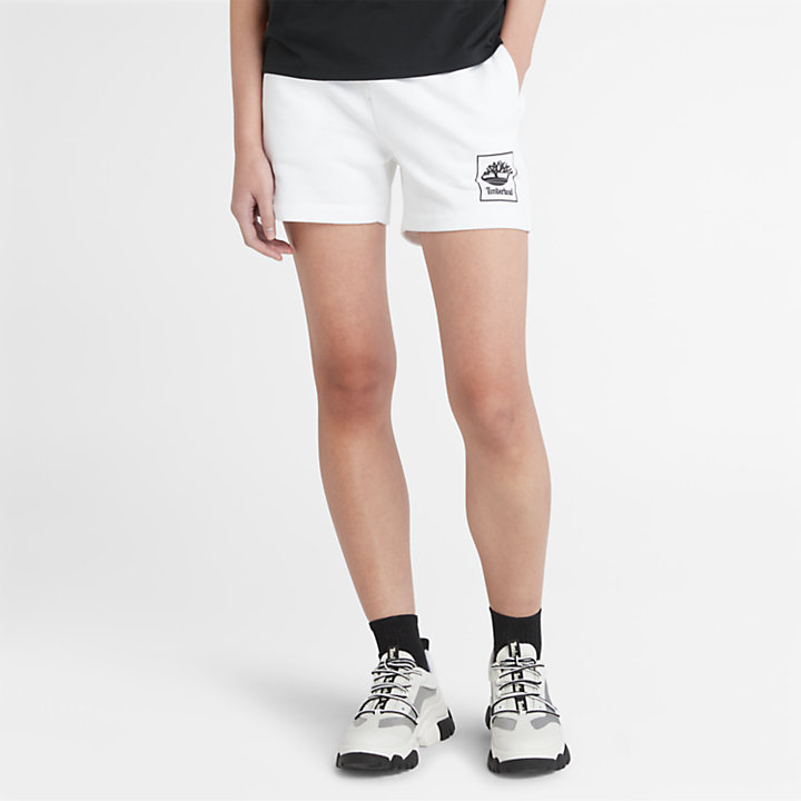 Pantaloncini Sportivi Logo Pack da Donna in bianco-
