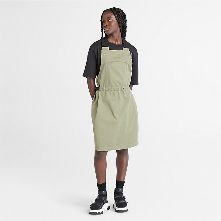 Dungaree Dress for Women in Green