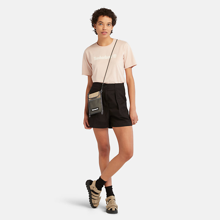 Pleated Shorts for Women in Black-