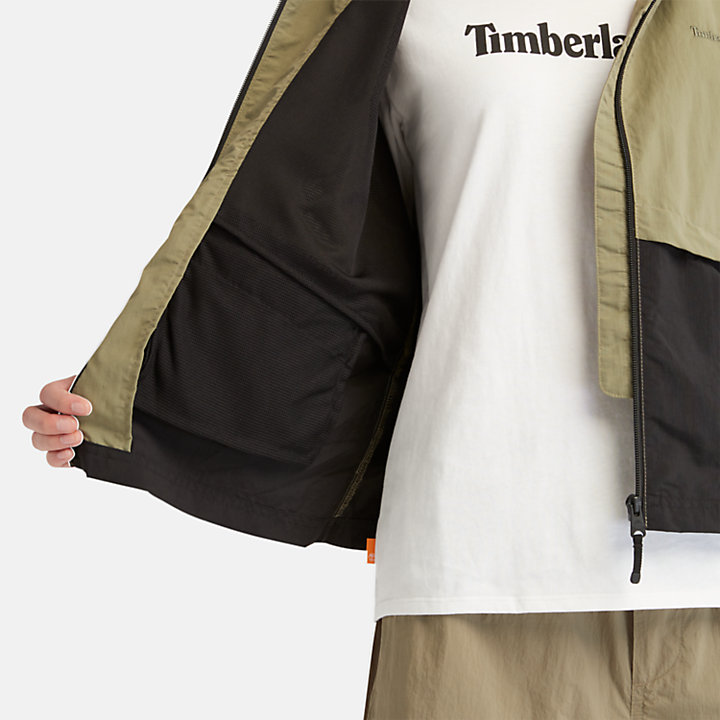 Multi-pocket Windbreaker Jacket for Women in Green | Timberland