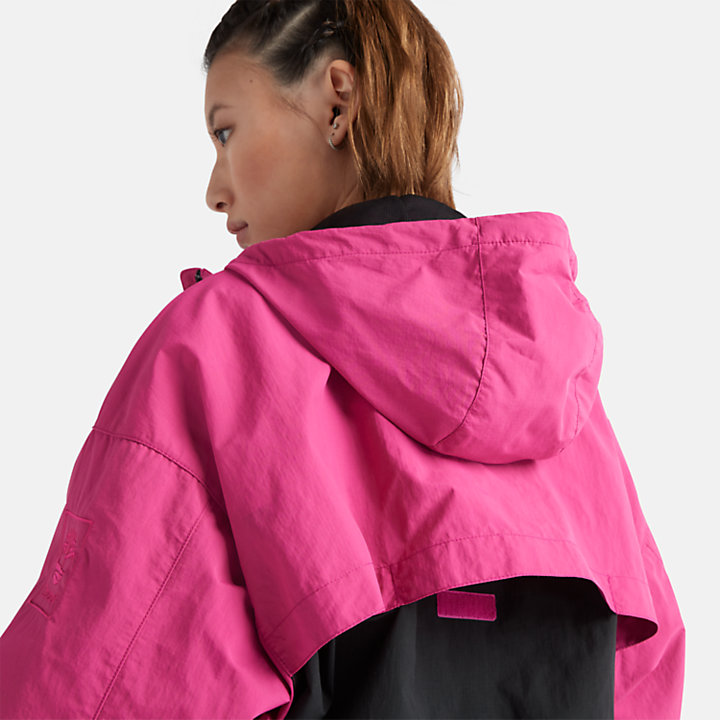 Windbreaker met meerdere zakken voor dames in roze-