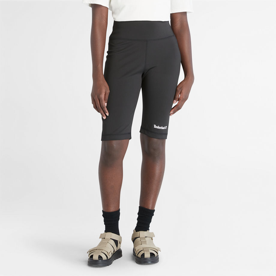 Timberland Logo Pack Biker Short For Women In Black Black, Size XS