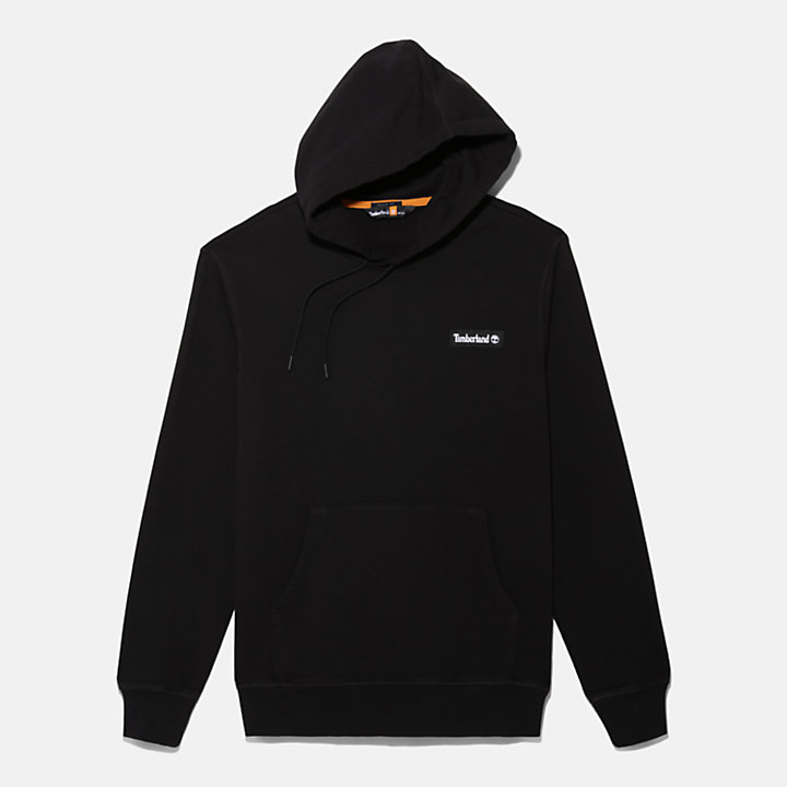 Woven Badge Hoodie for Men in Black | Timberland