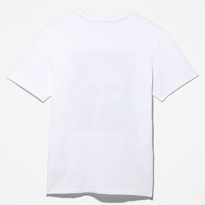 T-shirt unisexe à logo en blanc