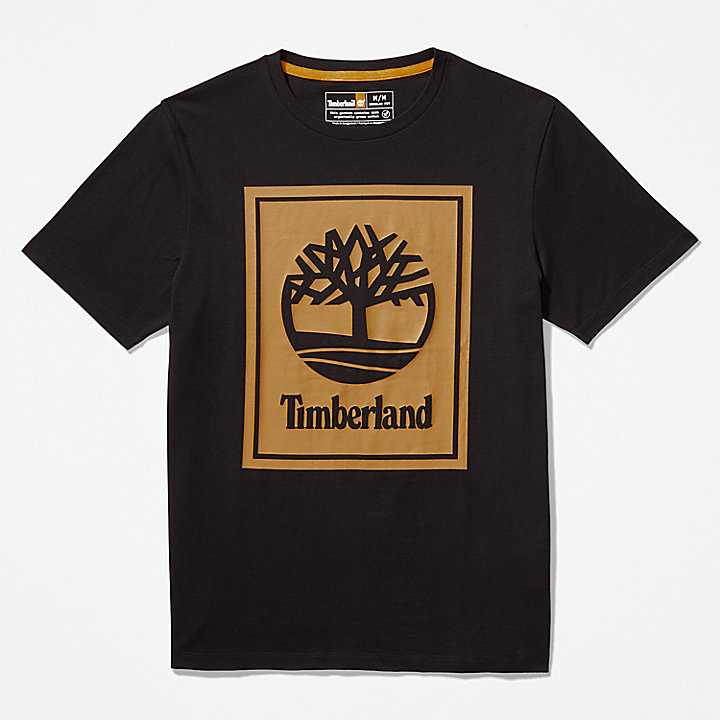 T-shirt con Logo All Gender in colore nero e giallo