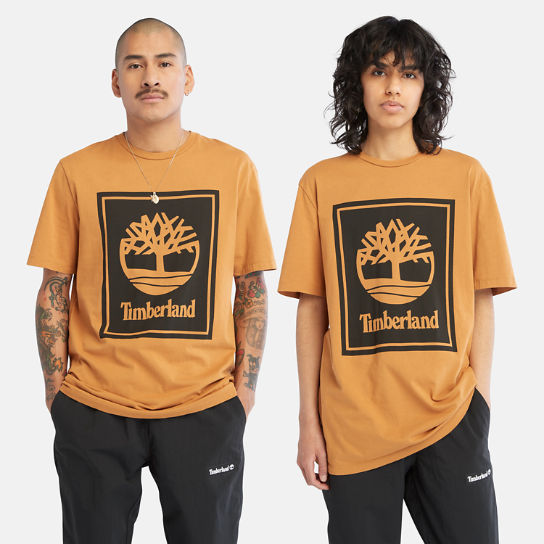 T-shirt à logo pour homme en jaune | Timberland