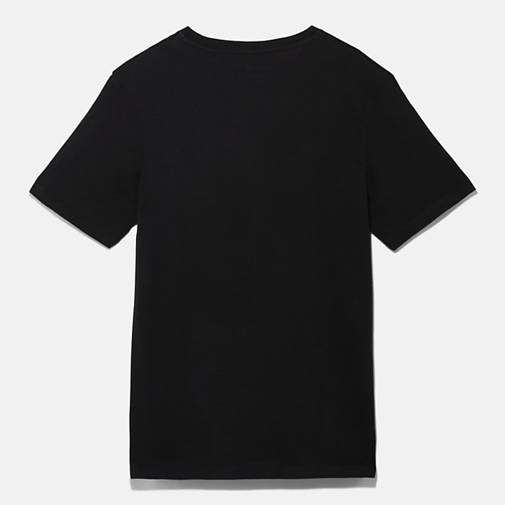 T-Shirt mit Winter-Grafik für Herren in Schwarz-
