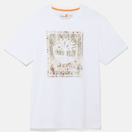 T-Shirt mit Winter-Grafik für Herren in Weiß | Timberland