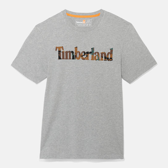 Outdoor Heritage Camo Logo T-shirt voor heren in grijs | Timberland