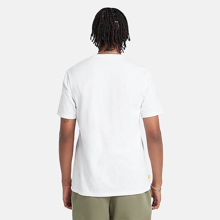 T-shirt con Logo Mimetico Outdoor Heritage da Uomo in bianco