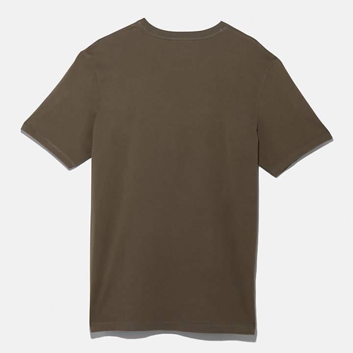 Outdoor Heritage Camo Tree-Logo T-Shirt for Men in Dark Green-