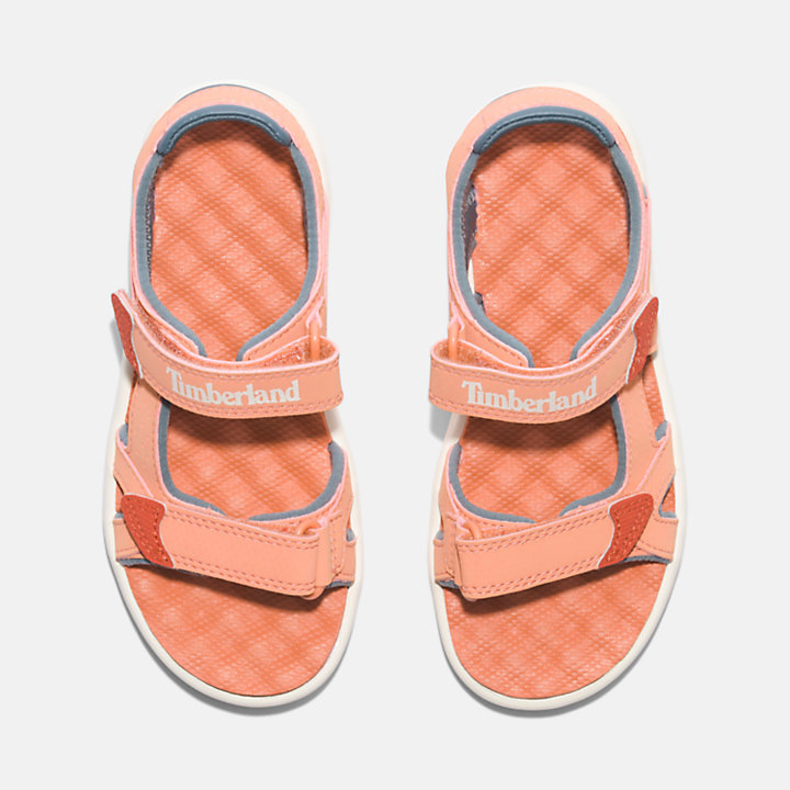 Perkins Row 2-Strap Sandal for Junior in Light Orange-