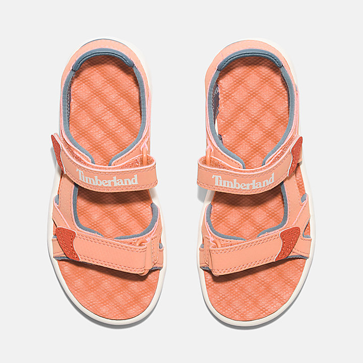 Perkins Row 2-Strap Sandal for Junior in Light Orange