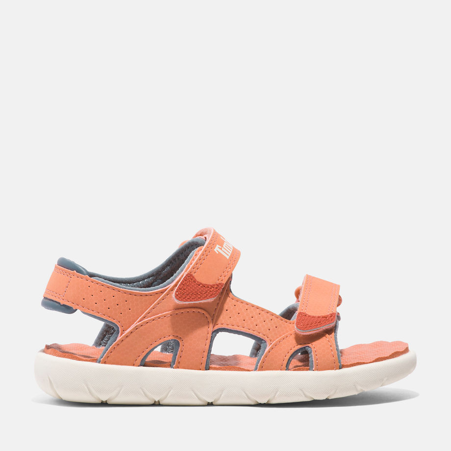 Timberland Perkins Row 2-strap Sandal For Junior In Light Orange Orange Kids