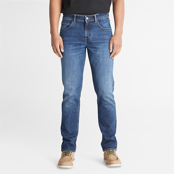 Stretch Core-jeans voor heren in marineblauw-
