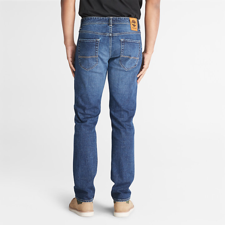 Jeans Stretch Core da Uomo in blu marino-