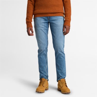 Timberland Stretch Core Jeans For Men In Blue Blue