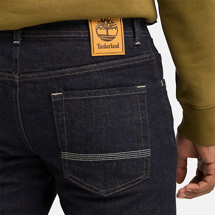 Jeans Stretch Core da Uomo in indaco-