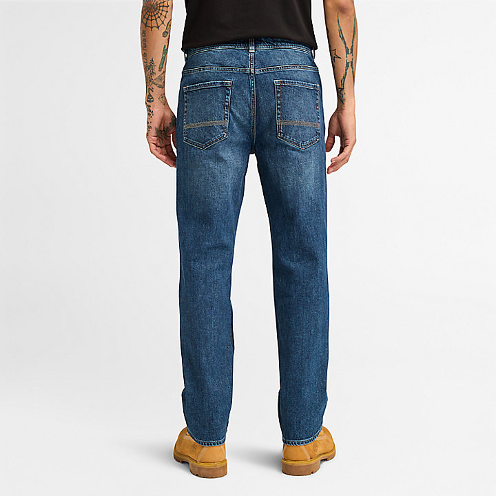 Core Jeans met stretch voor heren in marineblauw of indigo
