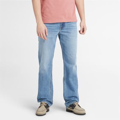 Timberland Stretch Core Jeans For Men In Blue Blue