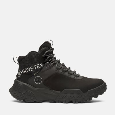 Timberland Greenstride Motion 6 Mid Lace-up Hiking Boot With Gore-tex Waterproof Membrane For Men In Black Black