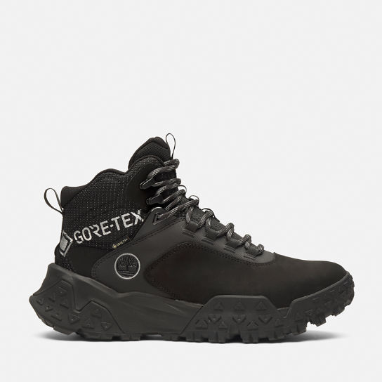 Chaussure de randonnée mi-haute à lacets Greenstride™ Motion 6 avec membrane imperméable Gore-Tex pour homme en noir | Timberland